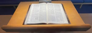 Bible on the pulpit